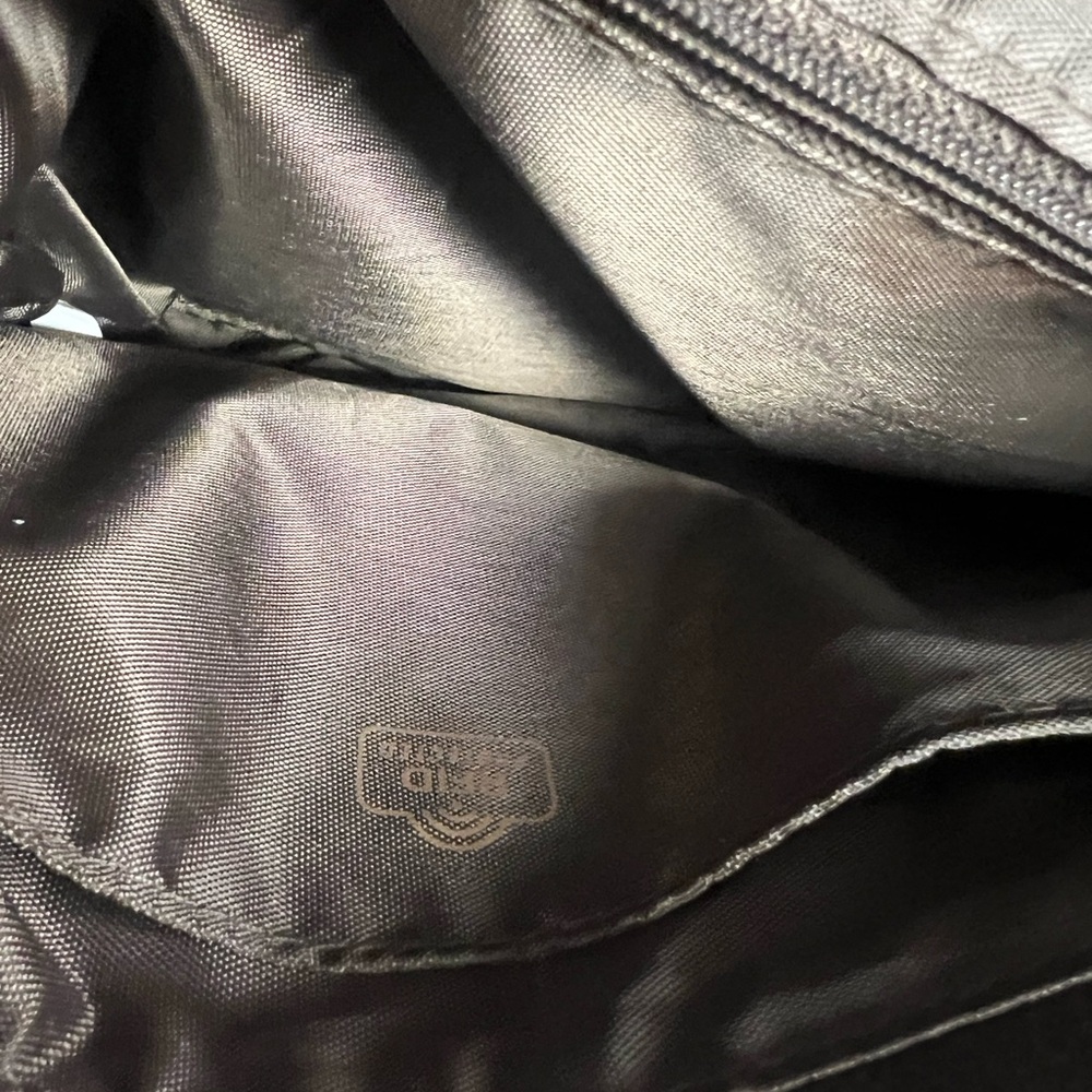 Chala-Brown Crossbody Bag with Floral Embroidery, 9”x10”, Clean inside,back fade - Picture 7 of 10